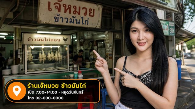 การ์ดพิกัดร้าน